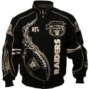  NFL Oakland Raiders On Fire Jacket