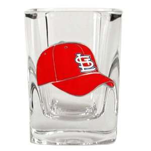  St. Louis Cardinals 2oz Ball Cap Logo Square Shot Glass 