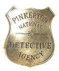 Pinkerton Detective Old West Police Badge Sheriff Star