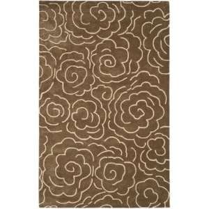   Brown New Zealand Wool Area Rug, 5 Feet by 8 Feet: Home & Kitchen