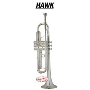  HAWK SILVER PLATED TRUMPET WD T313 Musical Instruments