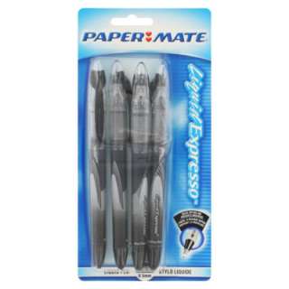 Papermate Liquid Expresso Black Extra Fine Felt Pens 071641345010 