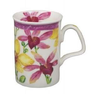  Roy Kirkham Orchid Garden (lancaster) Bone China Mugs (3 