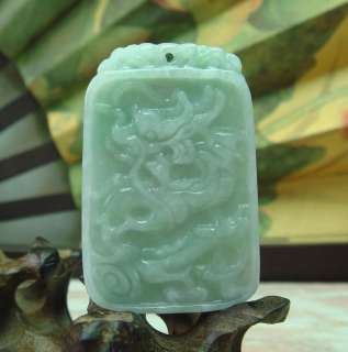   Jadeite Dragon Pendant Necklace (String cord adjustable from 16 20