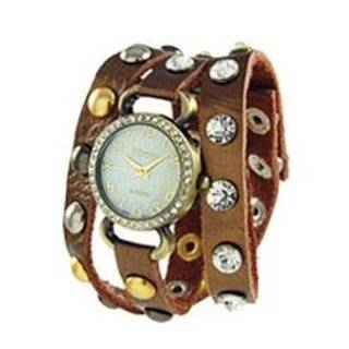   Watch with Bling Sparkly White Rhinestones and Studs. NARMI Watches