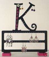 jewelry\earring holder (personalized letter display)  