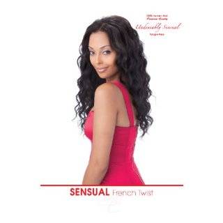 French Twist 100% Human Hair Weave Extensions By Sensual, 14 #1b Off 