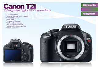 Canon EOS Rebel T2i 550D SLR Digital Camera 3 lens KIT+ 13803123784 