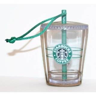  Starbucks Christmas Ornament Clear To Go Cup   2009 Toys 