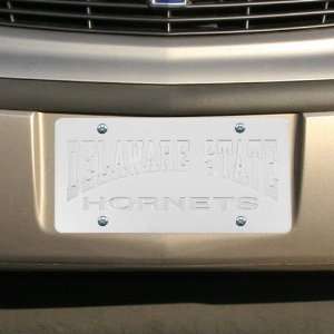  NCAA Delaware State Hornets Satin License Plate Sports 