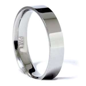 950 Palladium Solid 4MM Plain High Polished Wedding Ring Mens Womens 