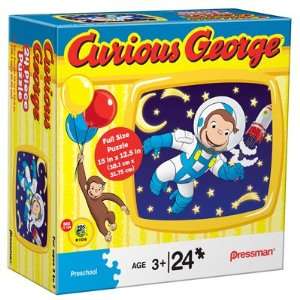   George Astronaut in Space 24 Piece Jigsaw Puzzle Toys & Games