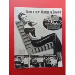   Ad. (woman on seat.) Original Vintage Magazine Print Art.: Everything