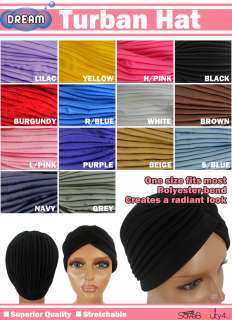 Dream Turban Hat Superior Quality Stretchable Turban Hat *Pick One 