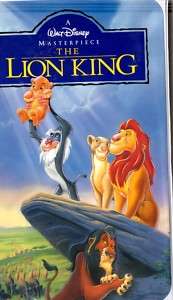Lion King (1995, VHS) Disney Animation 765362977031  