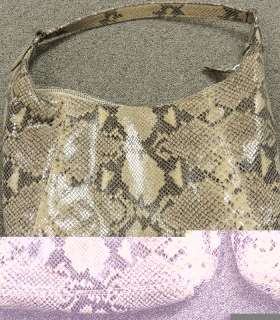 Michael Kors Python Snake Embossed Shoulder Bag Purse Tote  