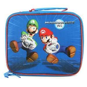 Super Mario Mariokart Wii Lunch Bag [Mario and Luigi] : Toys & Games 