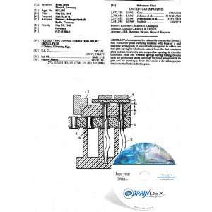  NEW Patent CD for PLUG IN TYPE CONNECTOR HAVING SHORT 