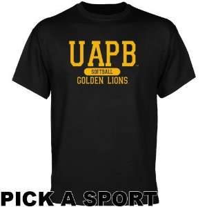 Arkansas Pine Bluff Golden Lions Custom Sport T shirt   Black:  