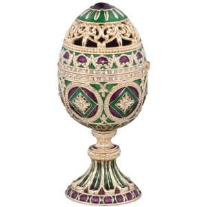  17th Century Faberge Style Enameled Egg: Home & Kitchen