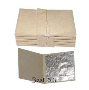 100 silver leaf sheets 999/1000 Real Silver  