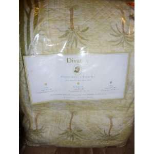  Divatex Palm Trees King Quilt Set w/ Shams 100% cotton 
