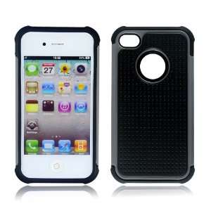  TBox Heavy Duty iPhone 4/4S Case (Gray/Black) Cell Phones 
