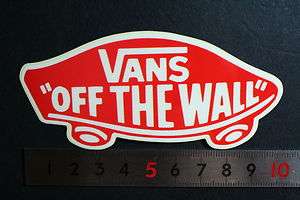 VANS OFF THE WALL SKATEBOARD GUITAR DECORATIVE STICKER  