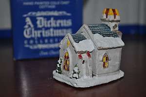 Dickens Christmas Carol Cottage Collection 1988 Town Church  