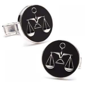  Sterling Scales of Justice Cufflinks Patio, Lawn & Garden