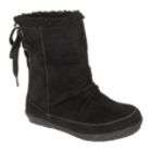 Girls Black Suede Boots  