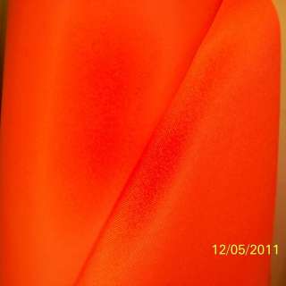 Nylon Cordura Fabric, Safety Orange, Coated, Waterproof , 58wide, per 