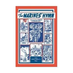  The Marines Hymn #1 12x18 Giclee on canvas: Home 