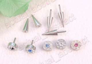 wholesale MIX COLOR60pcs pierced earring RINGS 16G  