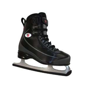 Riedell 625 SS Black Slate Figure Ice Skates with Chrome Plated Blades 