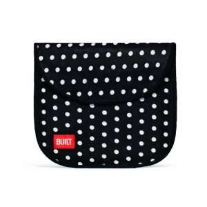  BUILT Reusable Velcro Sandwich Bag, Mini Dot Black and 