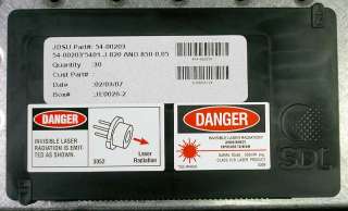 Laser Diode 50mW   200mW 830nm Single Mode SDL JDSU 5401 J1 5411 5421 
