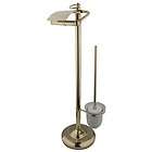   Brass CC2012 Polished Brass Pedestal Toilet Paper Holder with Stool