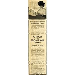  1908 Ad Utica Steam Mohawk Valley Sheets Pillows Home 
