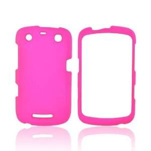 Hot Pink Rubberized Hard Plastic Case For Blackberry Curve 9360 Apollo