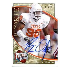  Brian Orakpo Autographed / Signed 2009 Upper Deck Card 