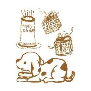   Jill Clear Stamps Birthday Puppy; 6 Items/Order Arts, Crafts & Sewing