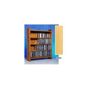  Solid Oak 4 Shelf CD Cabinet   Holds 275 CDs   by Wood 