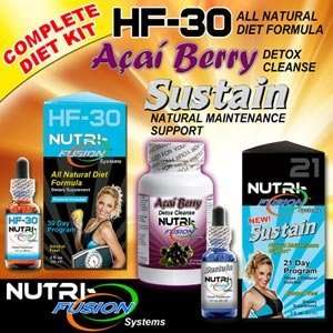  Complete Kit Hf 30 All Natural Diet Formula + Sustain 