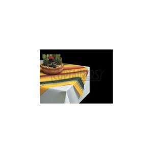   : 33 x 33 Inch Salsa Stripe Linen Like Table Accent: Kitchen & Dining