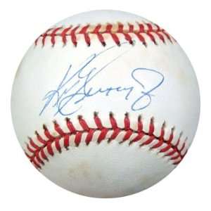  Ken Griffey, Jr. Autographed/Hand Signed AL Baseball PSA 
