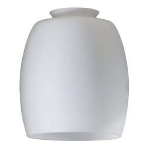  Satin Opal Barrel Shade for Ceiling Fan Light Kit: Home 