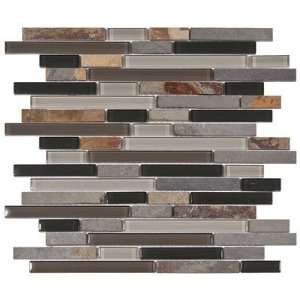  Sierra 11 3/4 x 11 3/4 Glass and Stone Piano Mosaic in 