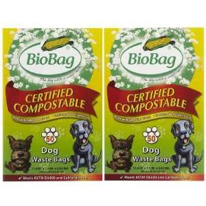  Bio Bag Dog Waste Bags, 50 ct 2 pack (Quantity of 3 