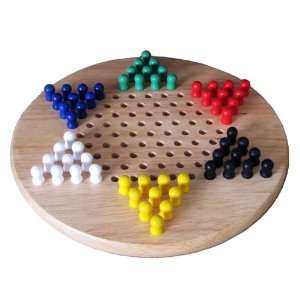  Lian 11 Wooden Chinese Checkers Set in Maple: Home 